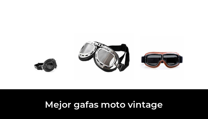 estilo antiguo para exteriores Corlidea para casco medio o abierto Gafas de estilo retro para motocicleta