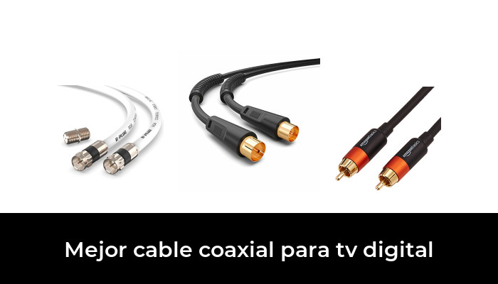 1.00m sonero® Premium Sat Cable de Antena/Cable coaxial Negro 